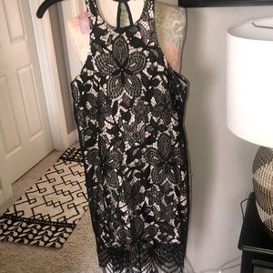 Black lace dress sleeveless. Express sz. XS